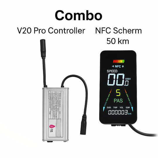 FatMotion Combo – V20 Pro Controller 45 km/u + NFC Scherm 50 km