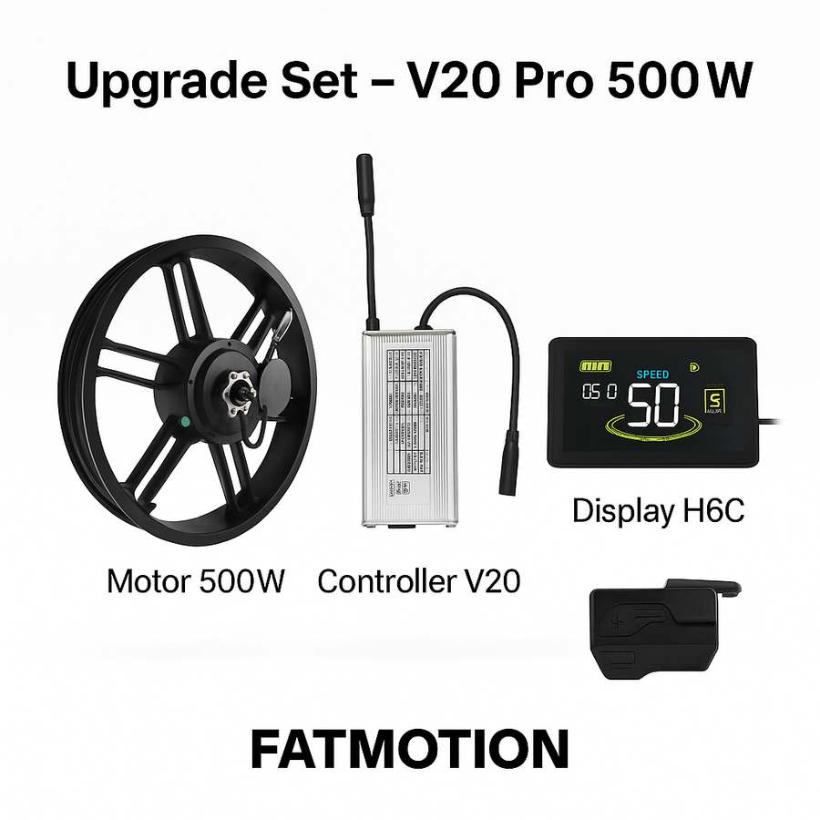 Upgrade Set – V20 | Motor 500-750W + Controller 45 km/u + H6C Display