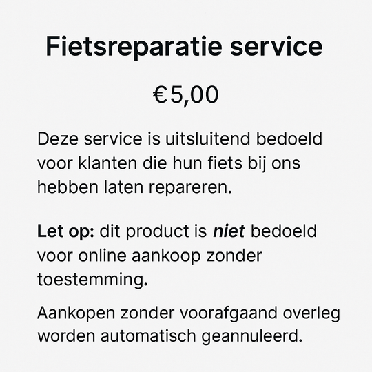 Fietsreparatie service 5