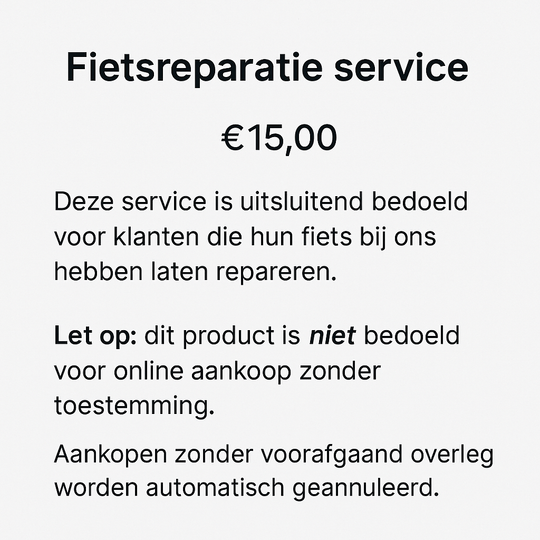 Fietsreparatie service 15