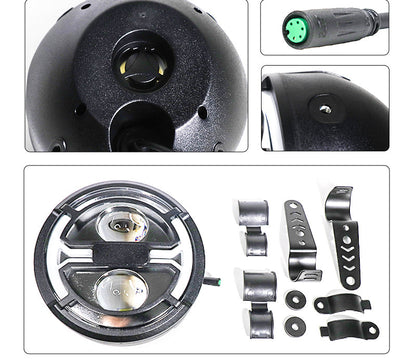 Fatbike koplamp met Richtingaanwijzers